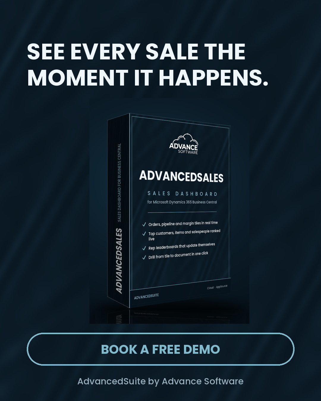 AdvancedSales — sales dashboard for Microsoft Dynamics 365 Business Central, by Advance Software